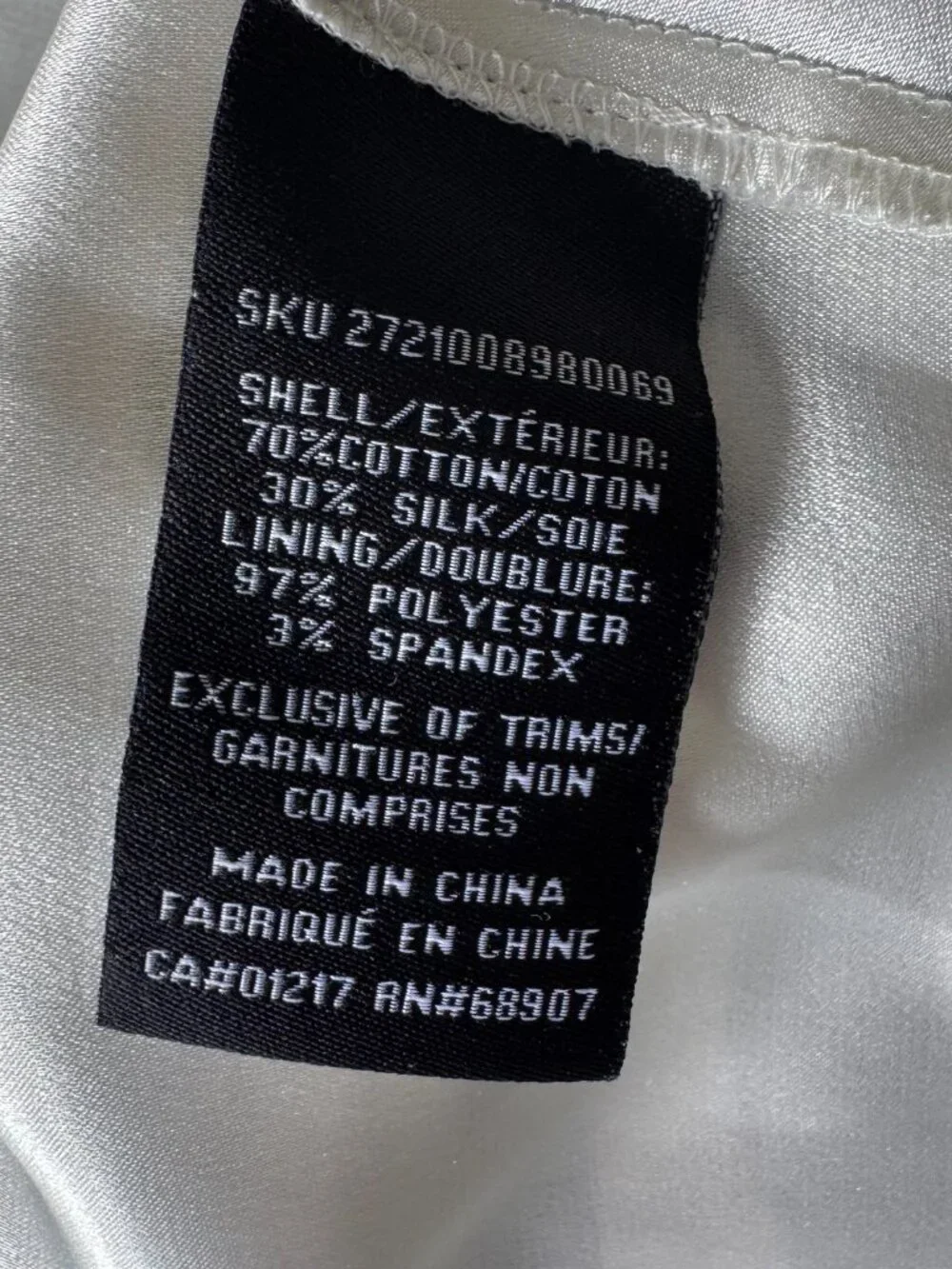 Flowy cotton/silk blend handkerchief hem dress - size S - Picture 7 of 8